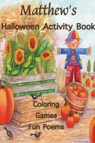 Cover of Matthew's Halloween Activity Book