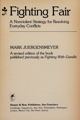 Cover of Fighting with Gandhi