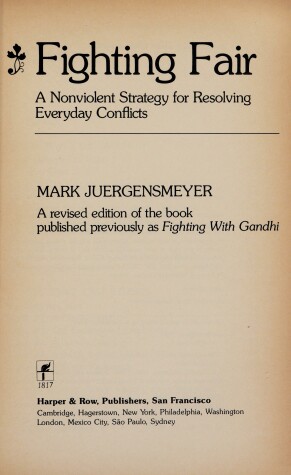 Book cover for Fighting with Gandhi