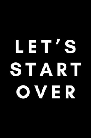 Cover of Let's Start Over