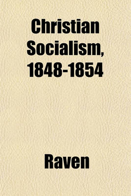 Book cover for Christian Socialism, 1848-1854