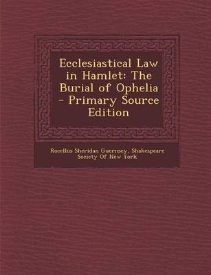 Book cover for Ecclesiastical Law in Hamlet