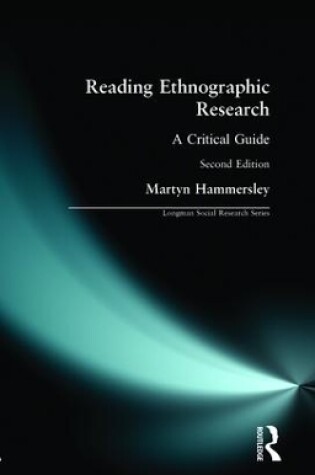 Cover of Reading Ethnographic Research