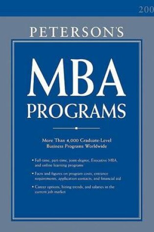 Cover of Peterson's MBA Programs
