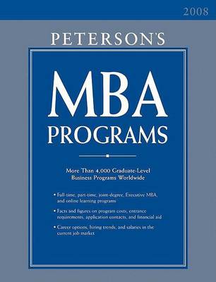 Cover of Peterson's MBA Programs