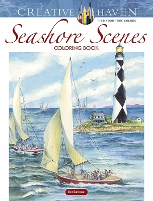 Book cover for Creative Haven Seashore Scenes Coloring Book