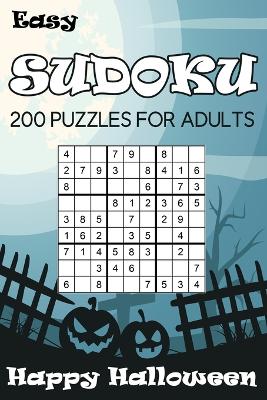 Book cover for Easy Sudoku Happy Halloween