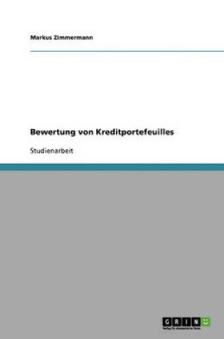 Cover of Bewertung von Kreditportefeuilles