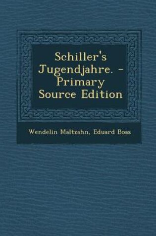 Cover of Schiller's Jugendjahre.