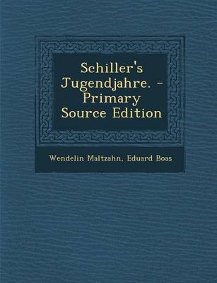 Book cover for Schiller's Jugendjahre.