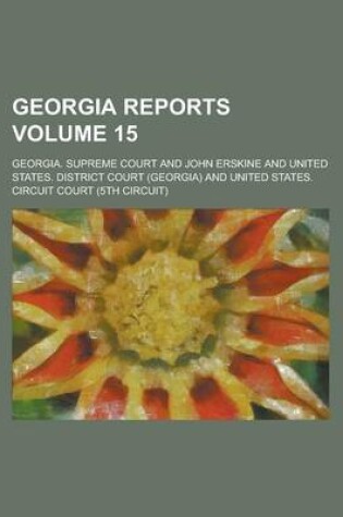 Cover of Georgia Reports Volume 15