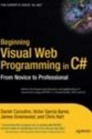 Cover of Beginning Visual Web Programming in C#