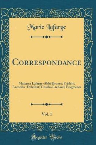 Cover of Correspondance, Vol. 1