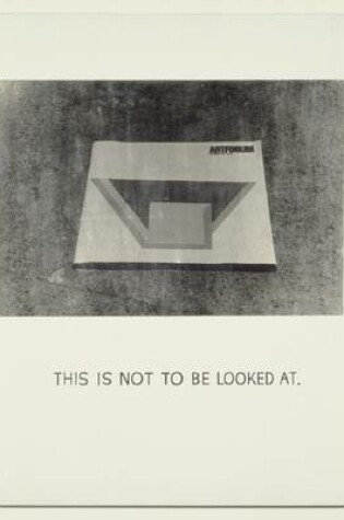 Cover of This is Not to be Looked at