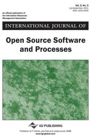 Cover of International Journal of Open Source Software and Processes, Vol 3 ISS 3