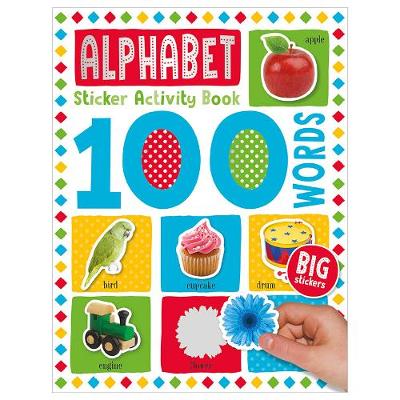 Book cover for 100 Alphabet Words Sticker Activity