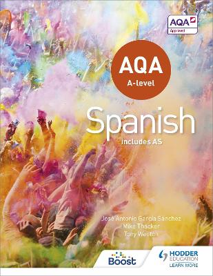 Book cover for AQA A-level Spanish (includes AS)