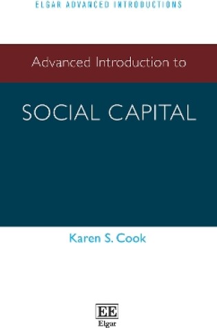 Cover of Advanced Introduction to Social Capital