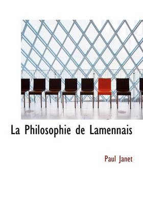 Book cover for La Philosophie de Lamennais