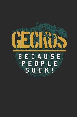 Book cover for Geckos - Because People Suck
