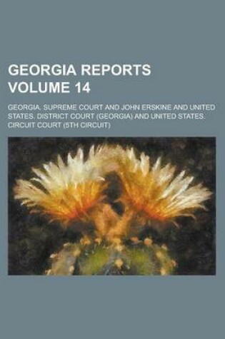 Cover of Georgia Reports Volume 14