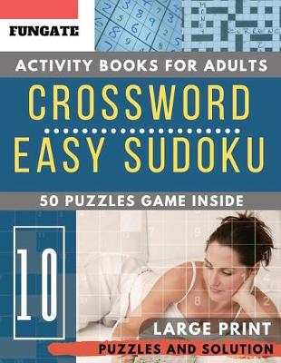 Book cover for Crossword Sudoku activity books