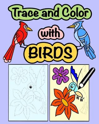 Book cover for Trace and Color with Birds