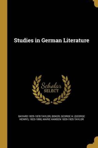 Cover of Studies in German Literature