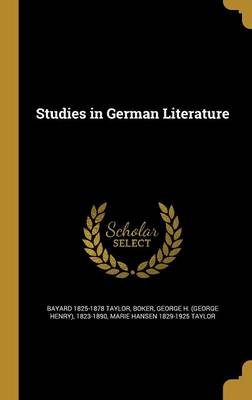 Book cover for Studies in German Literature