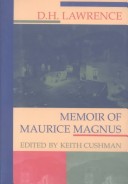 Book cover for Memoir of Maurice Magnus