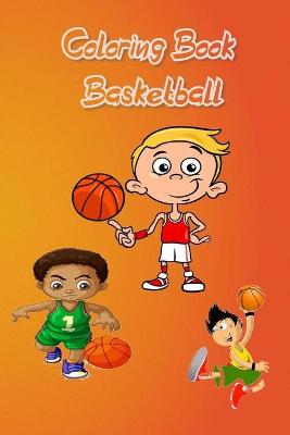 Book cover for basketball coloring book