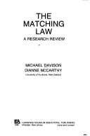 Book cover for The Matching Law