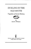 Book cover for Dueling in the Old South