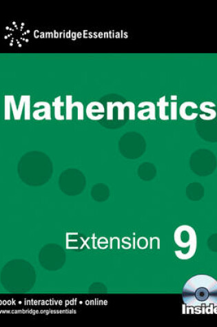 Cover of Cambridge Essentials Mathematics Extension 9 Pupil's Book with CD-ROM