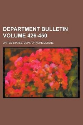 Cover of Department Bulletin Volume 426-450