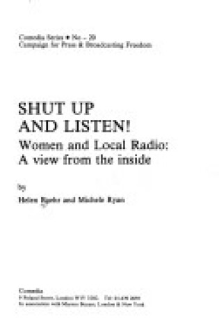 Cover of Shut Up and Listen