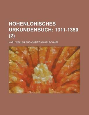 Book cover for Hohenlohisches Urkundenbuch (2)