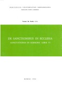 Book cover for de Sanctionibus in Ecclesia