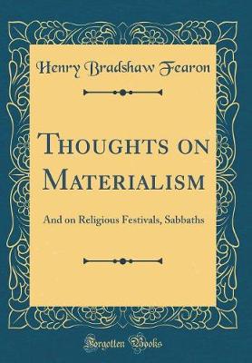 Book cover for Thoughts on Materialism