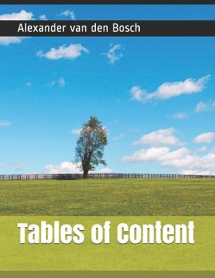 Book cover for Tables of Content