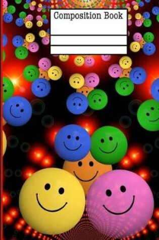 Cover of Smiley Face Composition Notebook - 5x5 Quad Ruled
