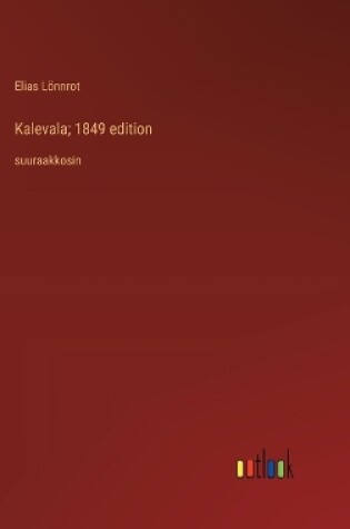 Cover of Kalevala; 1849 edition