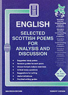 Book cover for Selected Scottish Poems for Analysis and Discussion