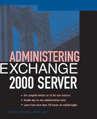 Book cover for Administering Exchange Server 2000