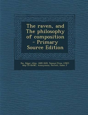 Book cover for The Raven, and the Philosophy of Composition