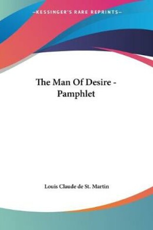 Cover of The Man Of Desire - Pamphlet