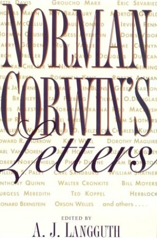 Cover of Norman Corwin's Letters