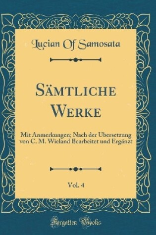 Cover of Samtliche Werke, Vol. 4