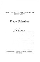 Book cover for Trade Unionism