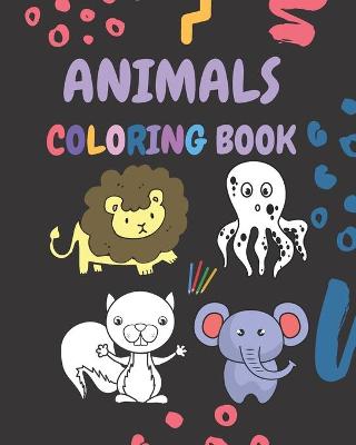 Book cover for Animals Coloring Book